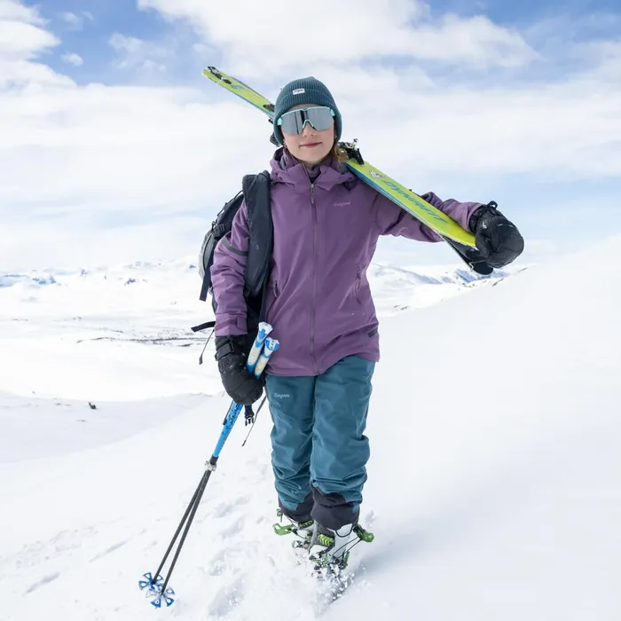 Kids Bergans Of Norway Insulated Jackets Oppdal Insulated Youth Girl Jacket Dark Ruby Purple