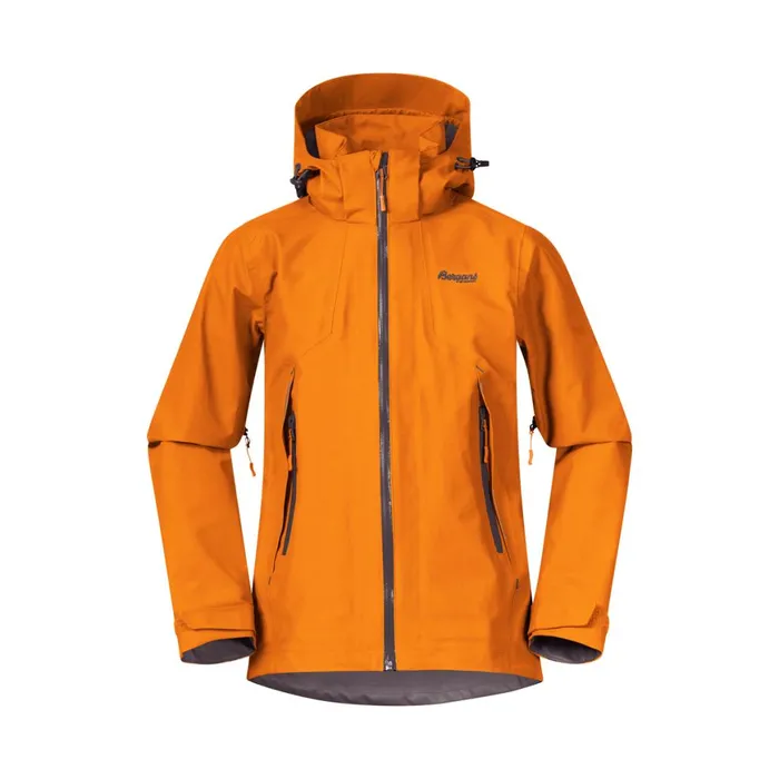Kids Bergans Of Norway Shell Jackets Sjoa 3l Youth Jacket Cloudberry Yellow