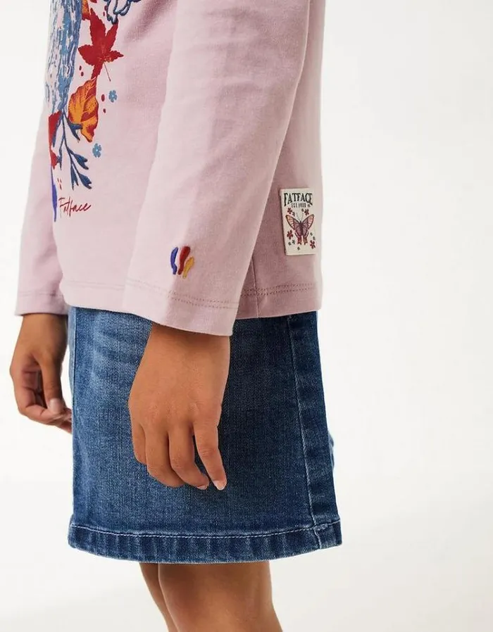 Kids FatFace Kids039 Sale Winter Owl Long Sleeve TShirt Lilac