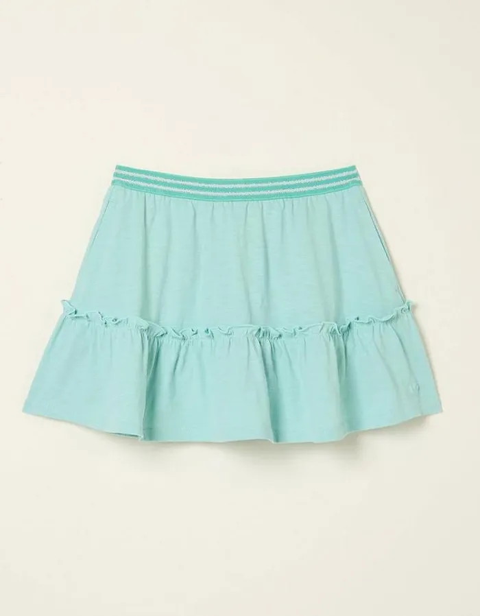 Kids FatFace Shorts Jersey Skort Mint Green