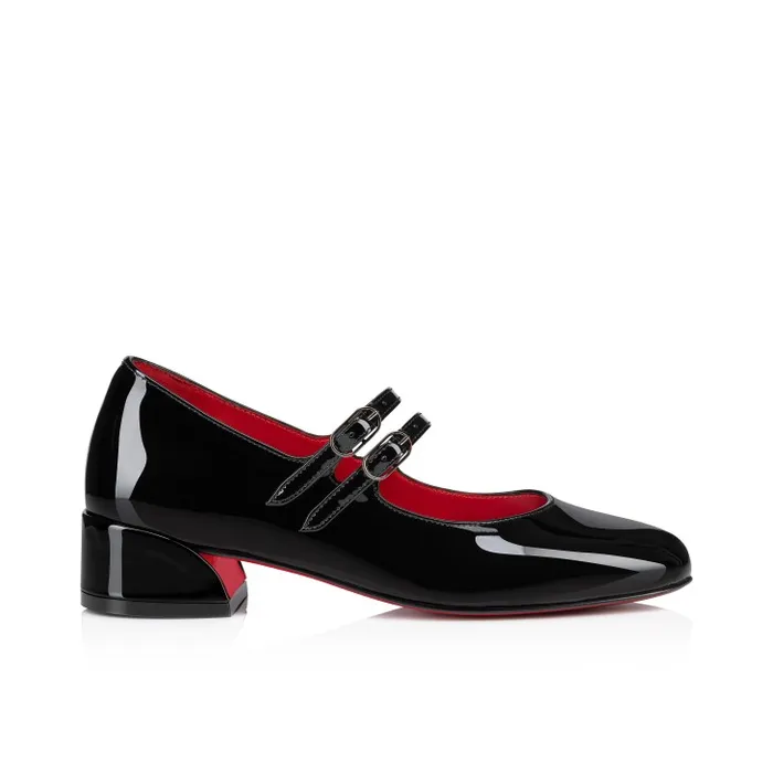 Kids Jane Fille Ballerinas 8211 Patent Calf Leather 8211 Black Christian Louboutin Ballerinas