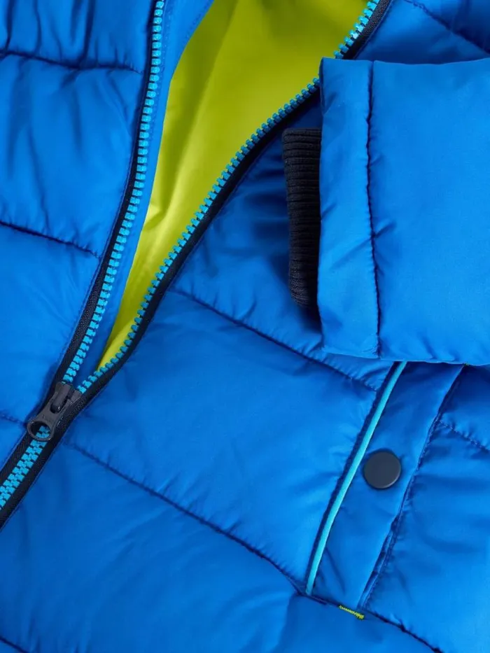 Kids Kids Long Puffer Coat Bright Blue White Stuff Coats