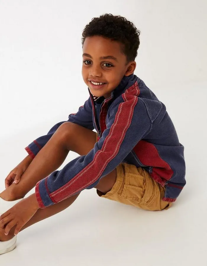 KidsMen FatFace Sweatshirts and Hoodies Mini US Airlie Sweatshirt Navy