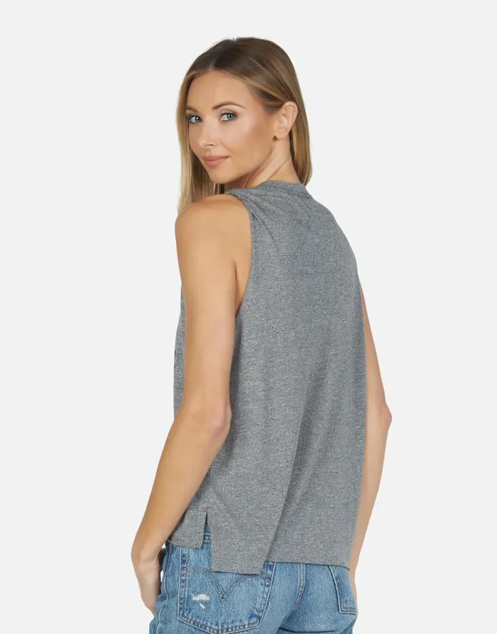 Kinzington Led Zeppelin Heather Grey Women039s Lauren Moshi Tanks