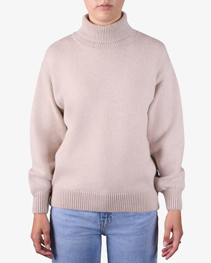 Knit Sweaters Women Merino Wool Turtleneck 8211 Ivory White Colorfulstandard