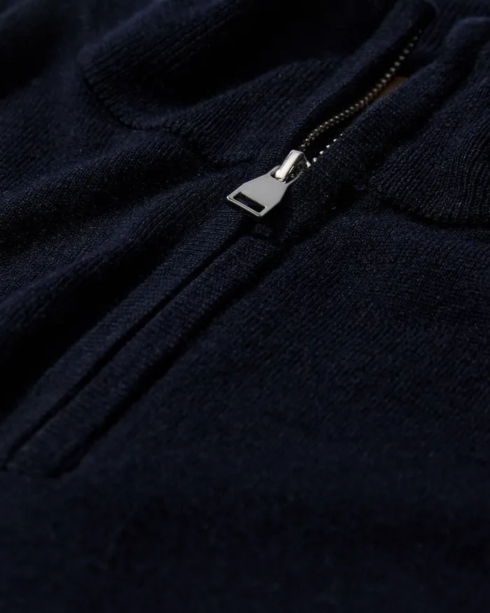 Knits Men MOS MOSH MMGAdam Soft Zip Turtle Neck Knit Navy Knits Men MOS MOSH MMGAdam Soft Zip Turtle Neck Knit Navy