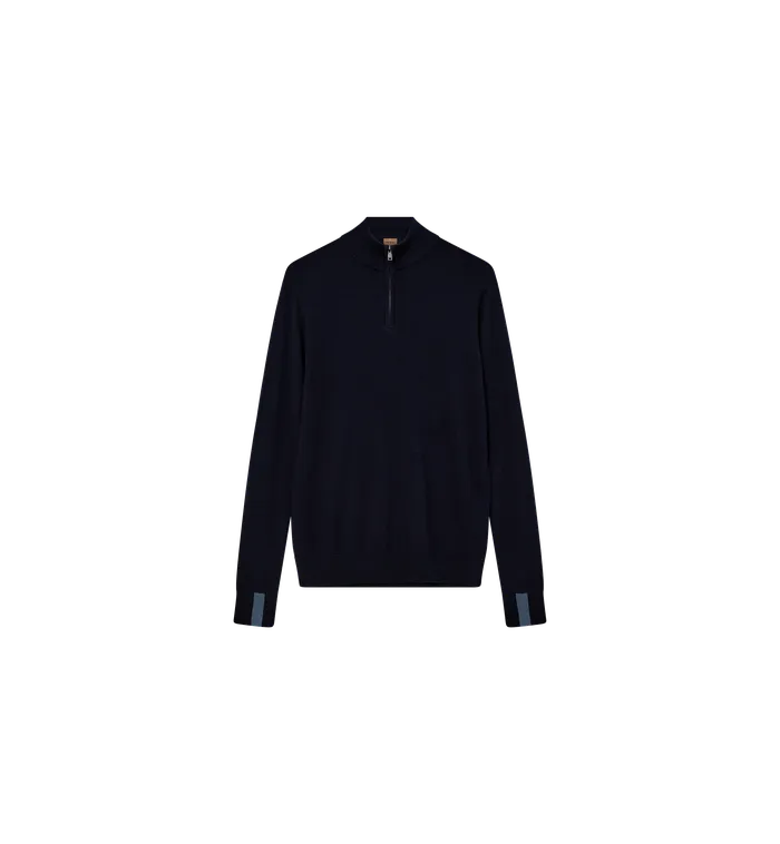 Knits Men MOS MOSH MMGAdam Soft Zip Turtle Neck Knit Navy Knits Men MOS MOSH MMGAdam Soft Zip Turtle Neck Knit Navy