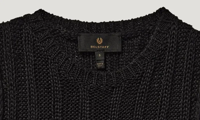 Knitwear and Jumpers Women Belstaff Anchor Sleeveless Vest Washed Black Knitwear and Jumpers Women Belstaff Anchor Sleeveless Vest Washed Black
