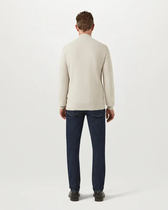 Knitwear Men Belstaff Guide Quarter Zip Jumper Stone Beige Knitwear Men Belstaff Guide Quarter Zip Jumper Stone Beige