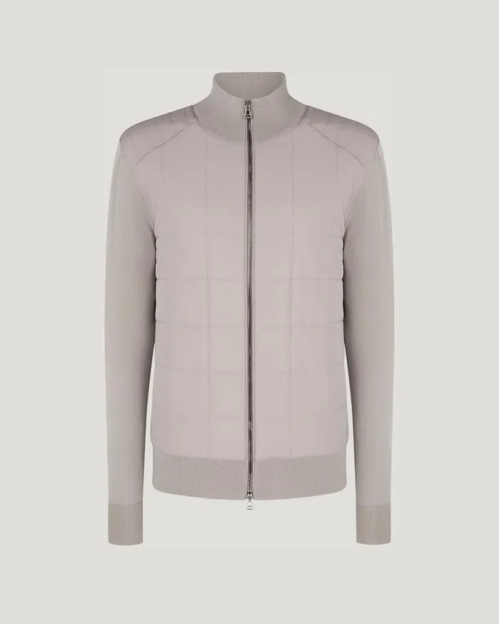 Knitwear Men Belstaff Kelbrook Zip Cardigan Pumice