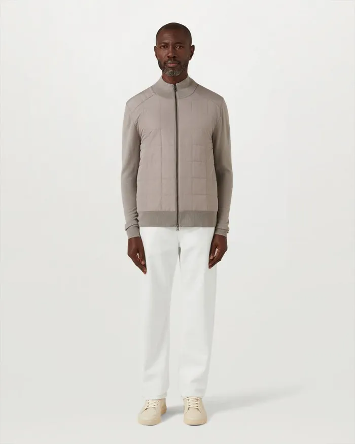 Knitwear Men Belstaff Kelbrook Zip Cardigan Pumice
