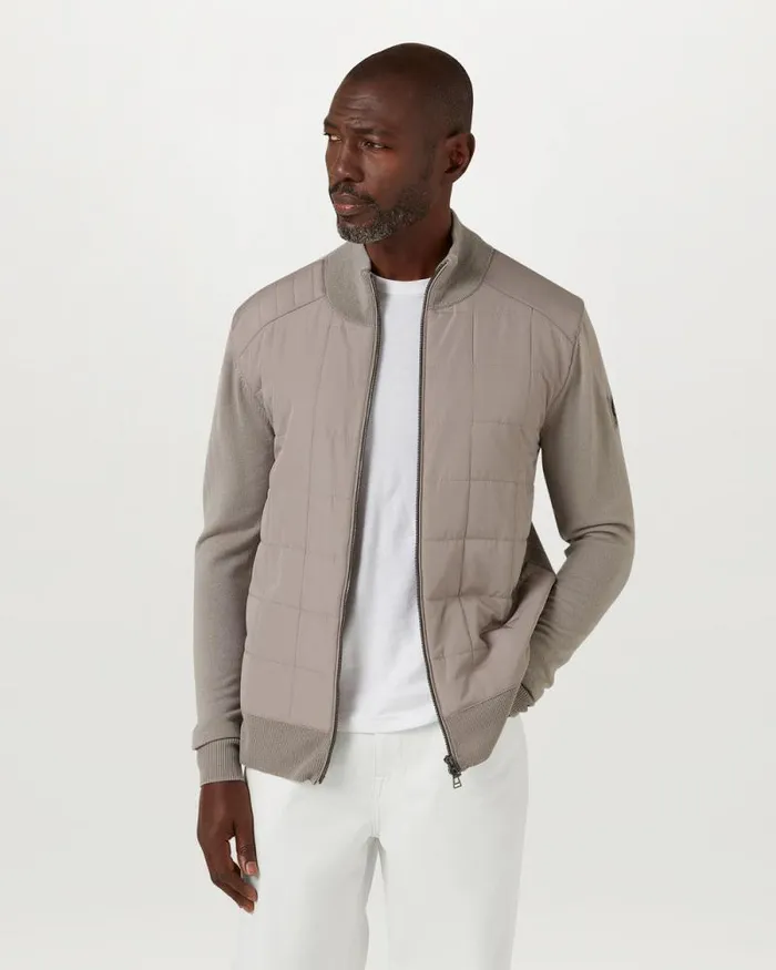 Knitwear Men Belstaff Kelbrook Zip Cardigan Pumice