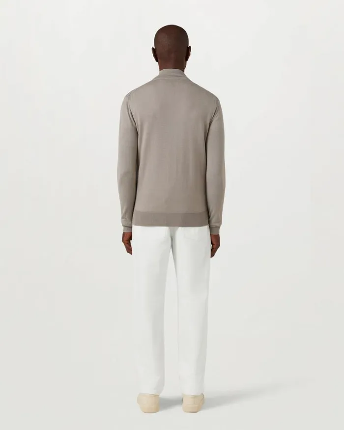 Knitwear Men Belstaff Kelbrook Zip Cardigan Pumice