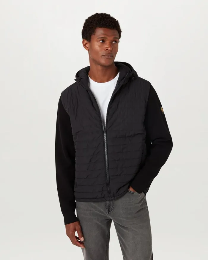 Knitwear Men Belstaff Vert Full Zip Cardigan Black