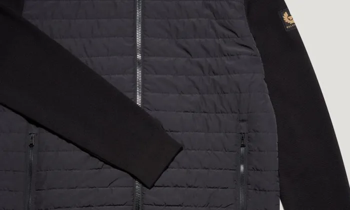 Knitwear Men Belstaff Vert Full Zip Cardigan Black