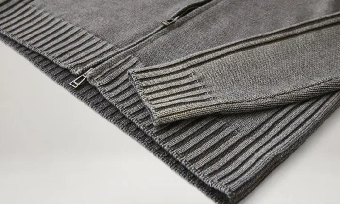 Knitwear Men Belstaff Watch Zip Cardigan Forge Grey Knitwear Men Belstaff Watch Zip Cardigan Forge Grey