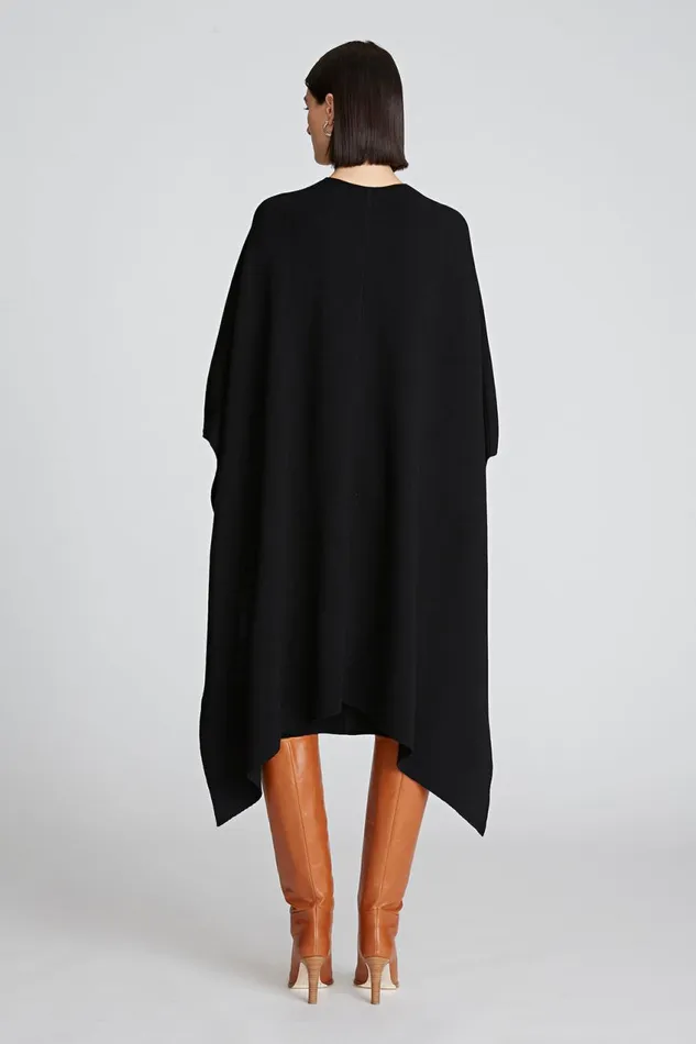 Knitwear Women Halston Amal Dress In Merino Wool Black