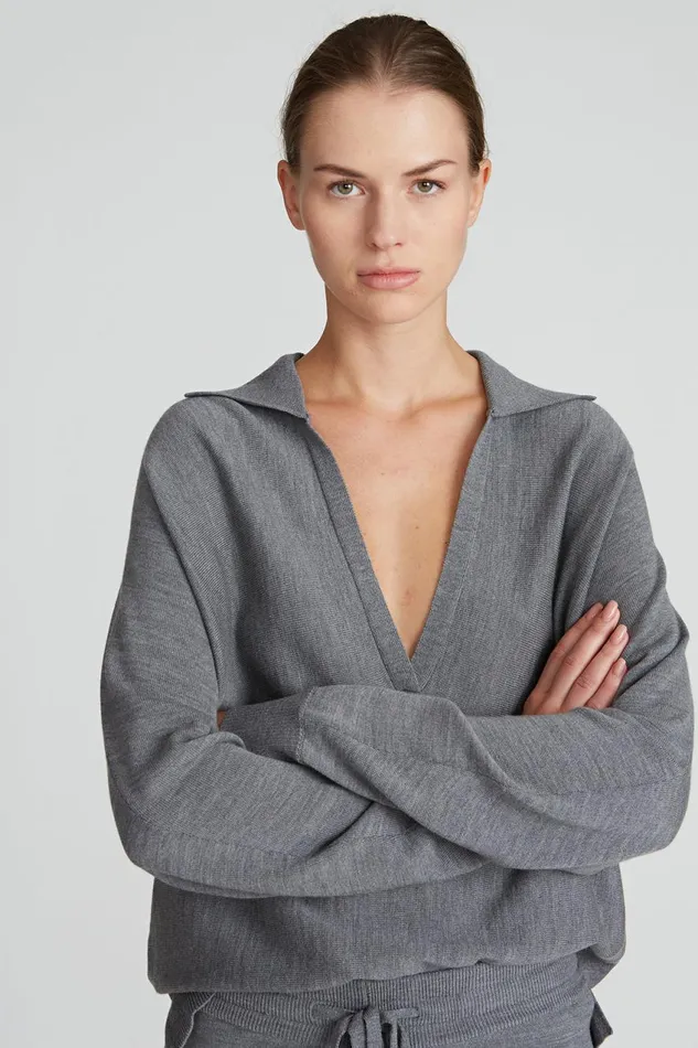 Knitwear Women Halston Frankie Sweater Medium Heather Grey