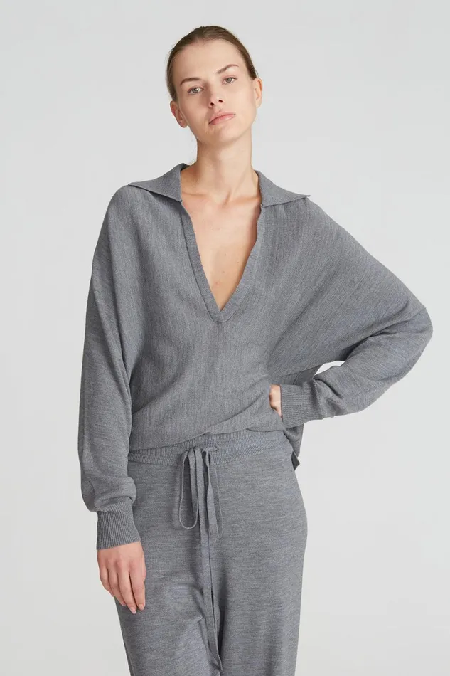 Knitwear Women Halston Frankie Sweater Medium Heather Grey