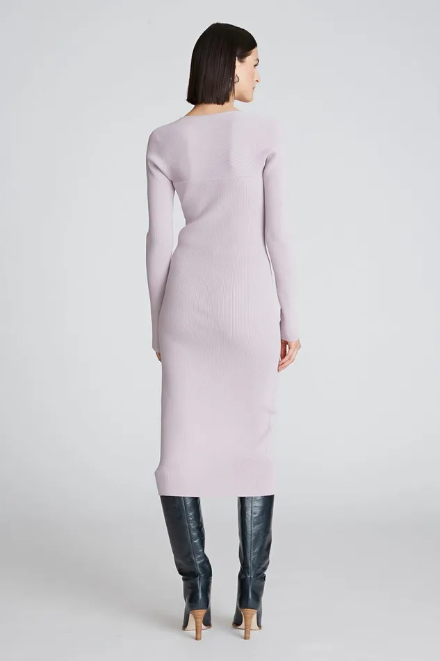 Knitwear Women Halston Sawyer Dress In Matte Viscose Light Plum Knitwear Women Halston Sawyer Dress In Matte Viscose Light Plum
