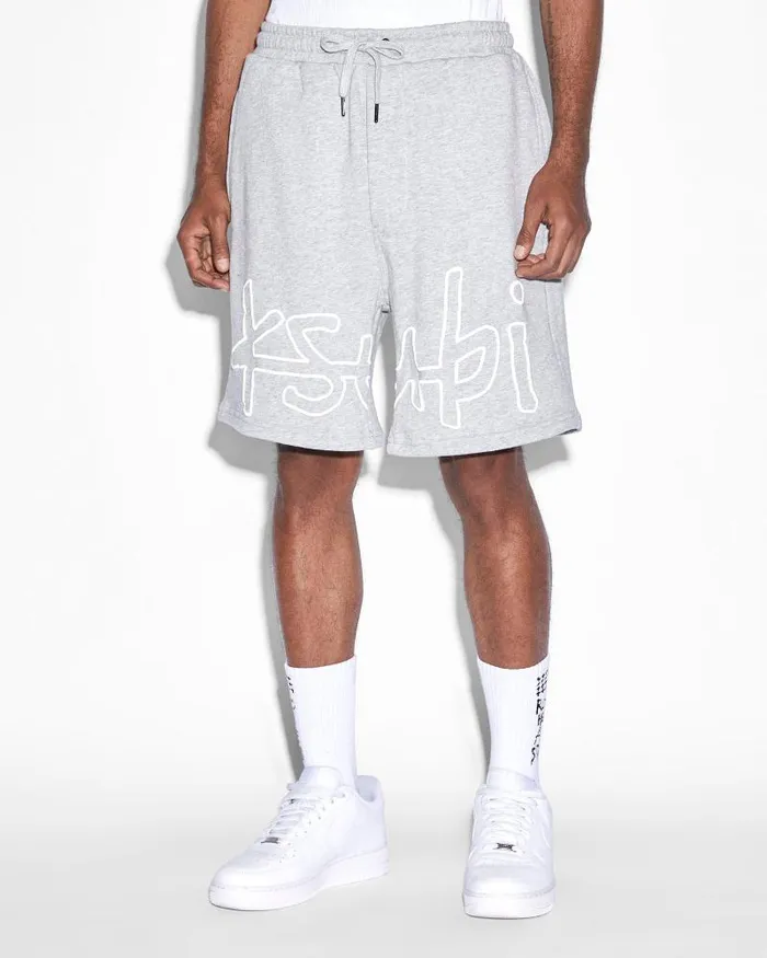 Ksubi 1999 42154 Trak Short Grey Marle Mens Sweats