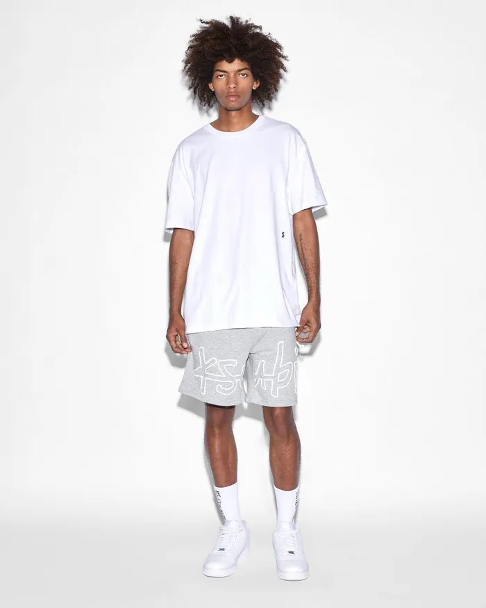 Ksubi 1999 42154 Trak Short Grey Marle Mens Sweats
