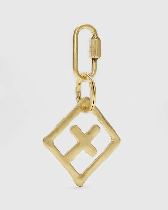 Ksubi 1999 Key Ring Antique Brass WomensMens Key Rings