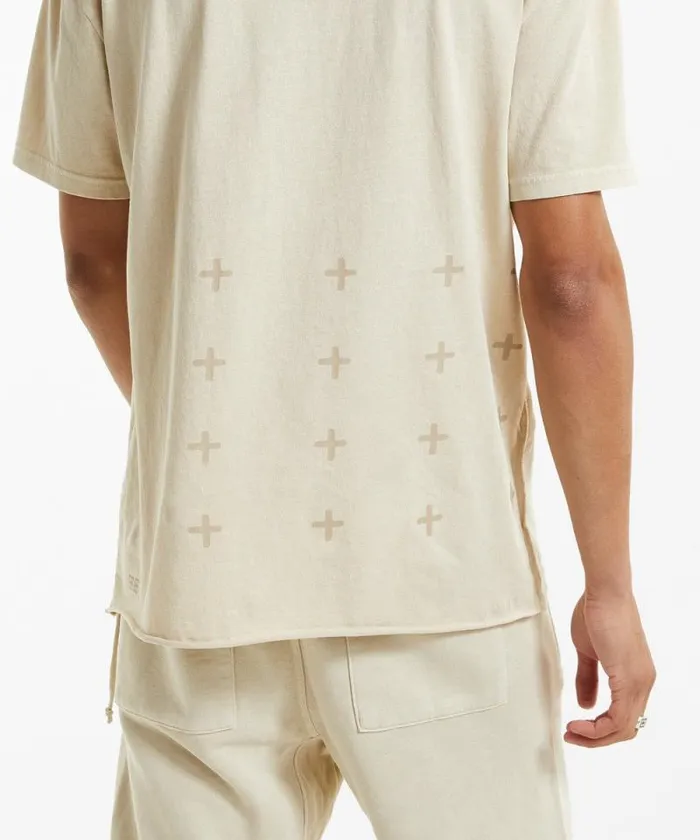 Ksubi 4 X 4 Biggie Ss Tee Desert Mens TShirts