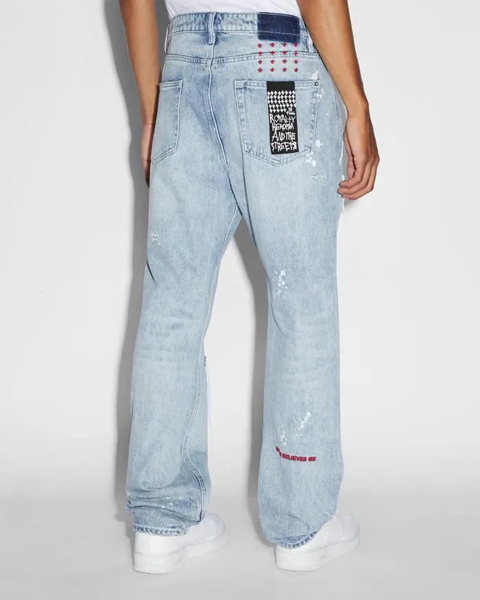 Ksubi Anti K Canal Street Blue Mens Relaxed