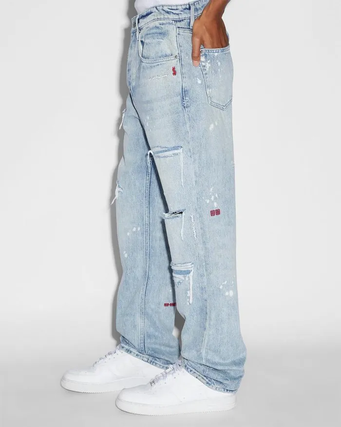 Ksubi Anti K Canal Street Blue Mens Relaxed