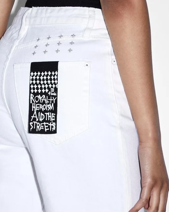 Ksubi Brooklyn Jean Blanc Sliced Womens Straight