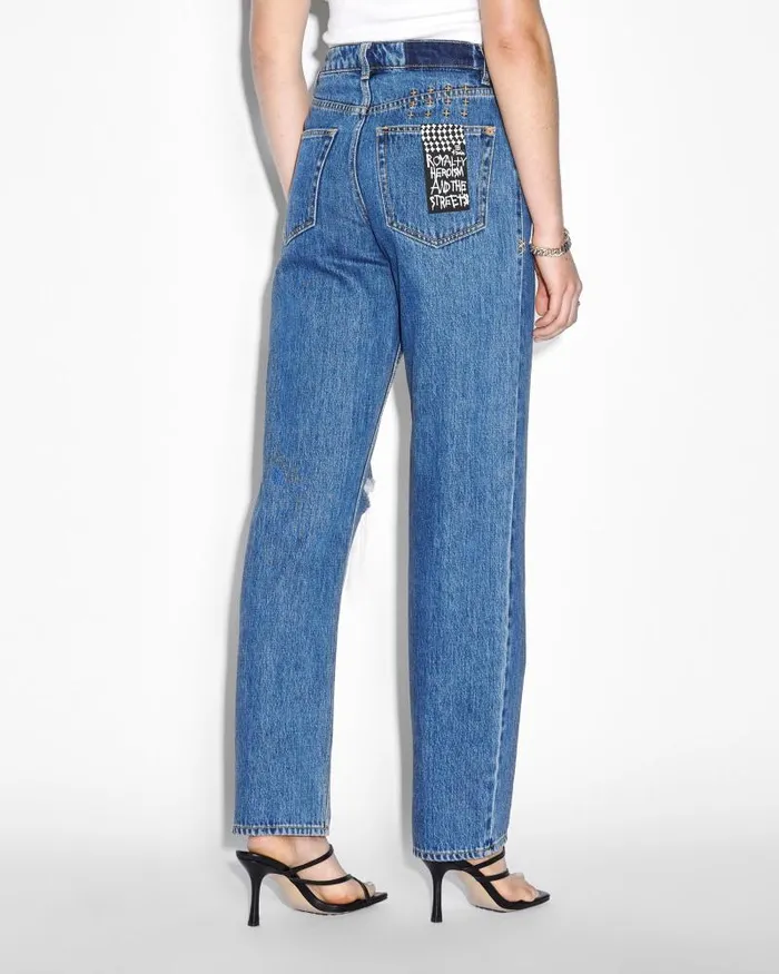 Ksubi Brooklyn Jean Moody Trashed Womens Straight