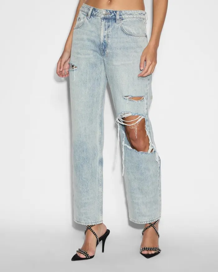 Ksubi Brooklyn Jean Worn Thrashed Womens Straight