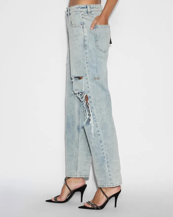 Ksubi Brooklyn Jean Worn Thrashed Womens Straight