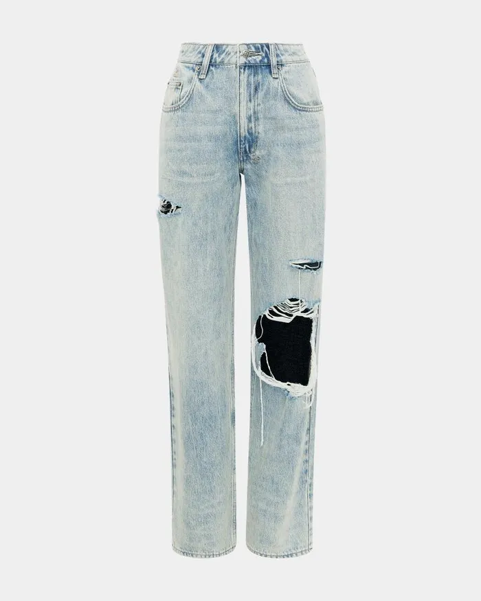 Ksubi Brooklyn Jean Worn Thrashed Womens Straight