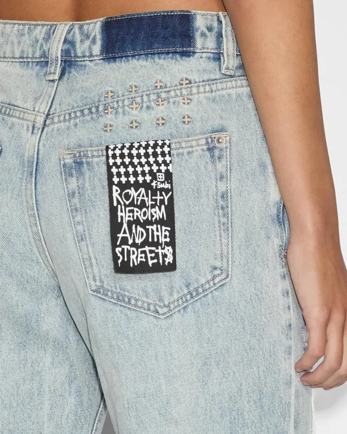 Ksubi Brooklyn Jean Worn Thrashed Womens Straight