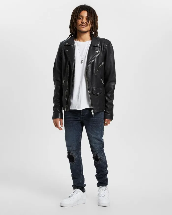 Ksubi Chitch Blue Kolla Slashed Mens Skinny