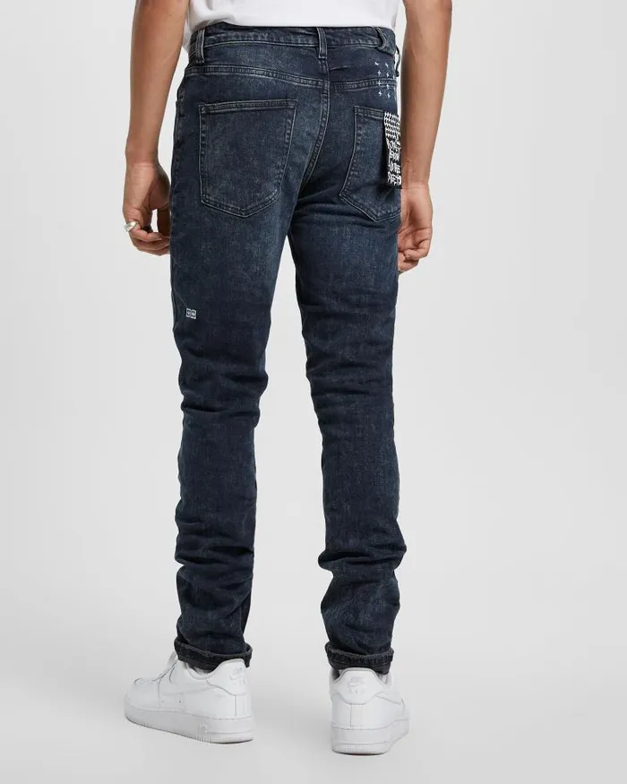 Ksubi Chitch Blue Kolla Slashed Mens Skinny