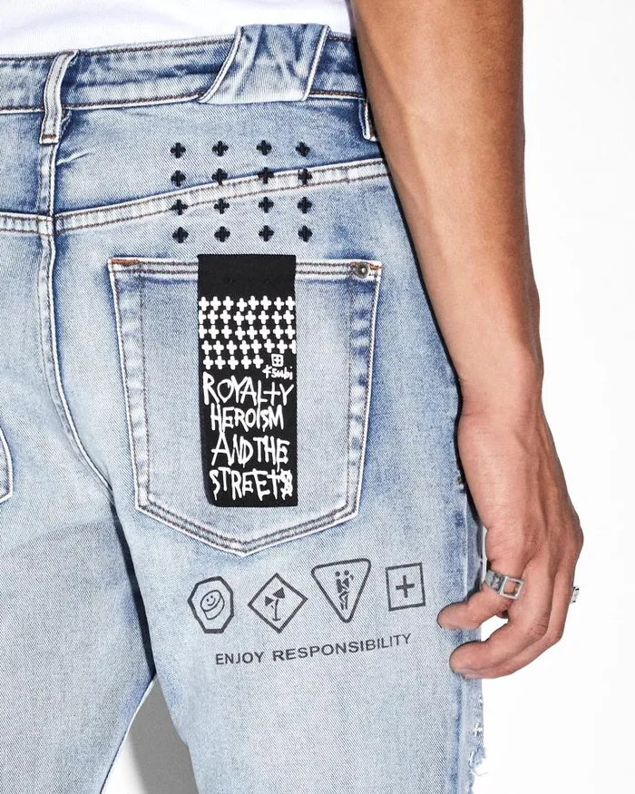 Ksubi Chitch Enjoy Trashed Mens Skinny