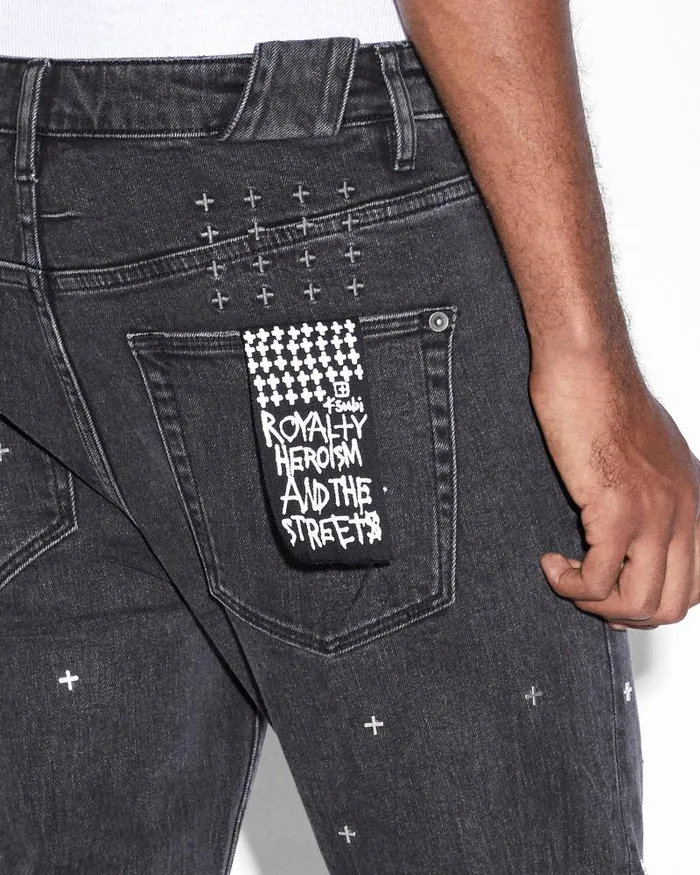 Ksubi Chitch Metalik Black Mens Skinny