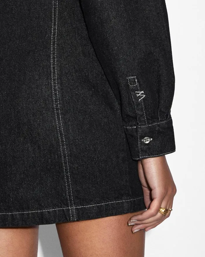 Ksubi Cutout Shirt Dress Midnight Womens Dresses