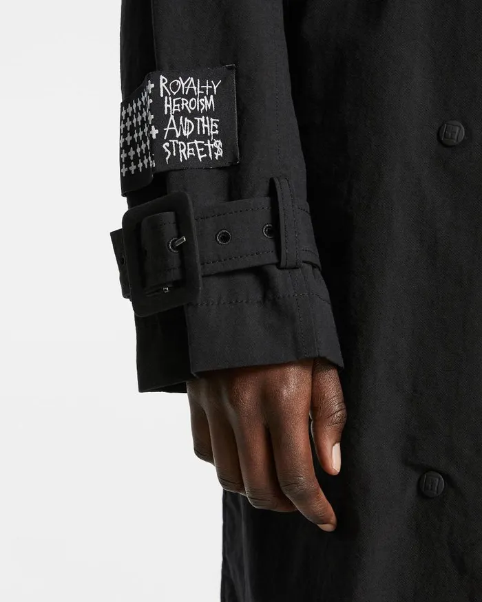 Ksubi Cypher Trench Coat Black Womens Jackets