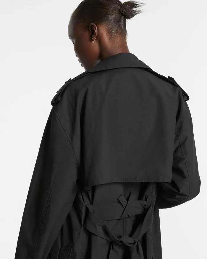 Ksubi Cypher Trench Coat Black Womens Jackets