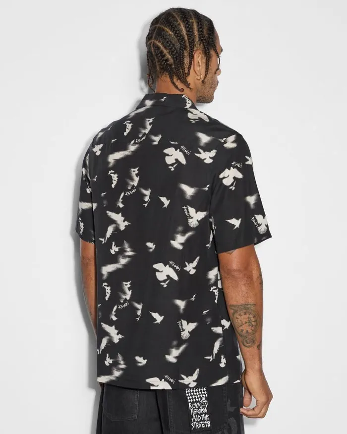 Ksubi Flight Resort Ss Shirt Black Mens Shirts