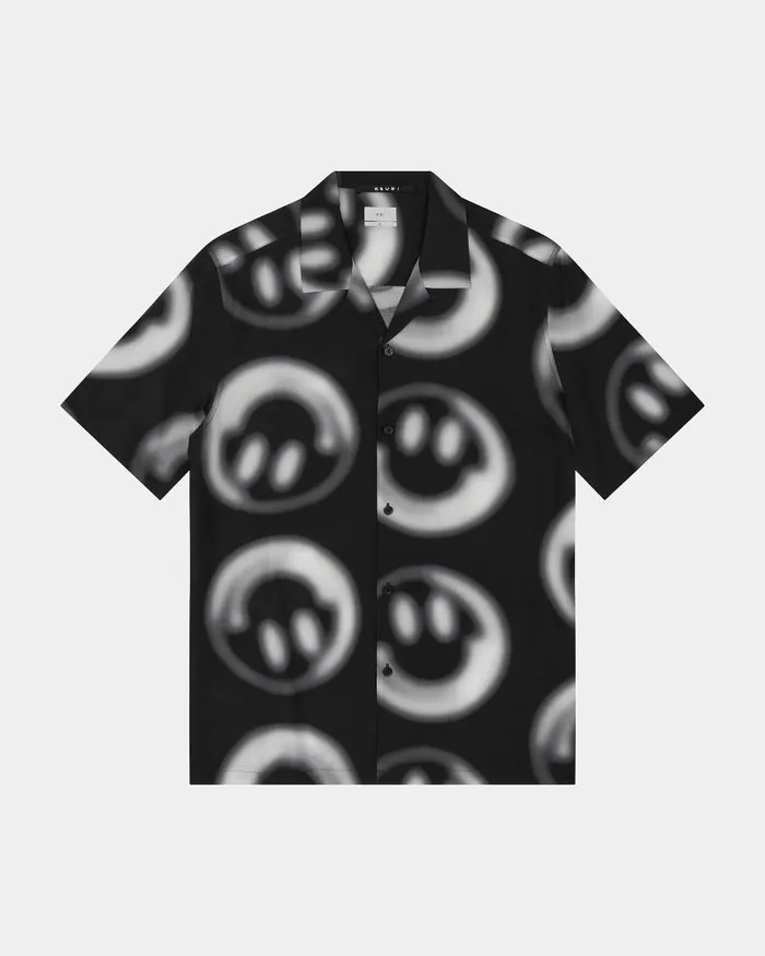 Ksubi Happy Resort Ss Shirt Black Mens Shirts