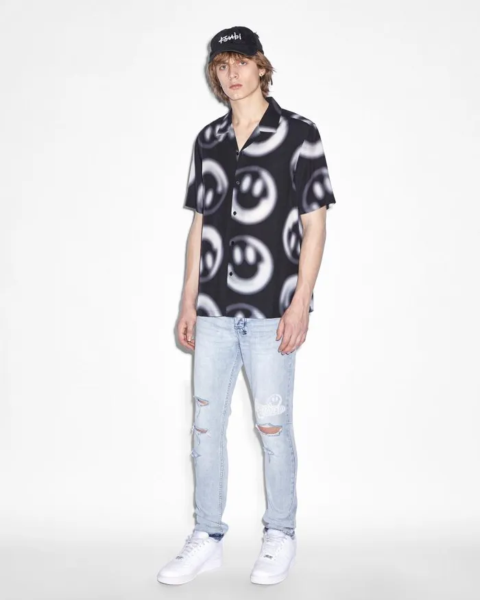 Ksubi Happy Resort Ss Shirt Black Mens Shirts