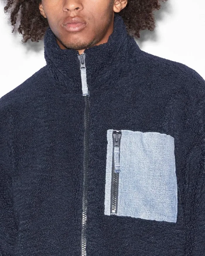Ksubi Icebreaker Zip Thru Punk Navy Mens Jackets
