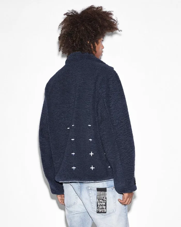 Ksubi Icebreaker Zip Thru Punk Navy Mens Jackets