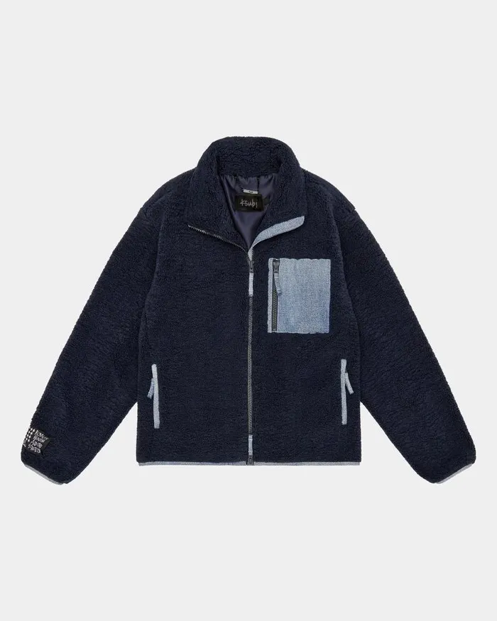 Ksubi Icebreaker Zip Thru Punk Navy Mens Jackets