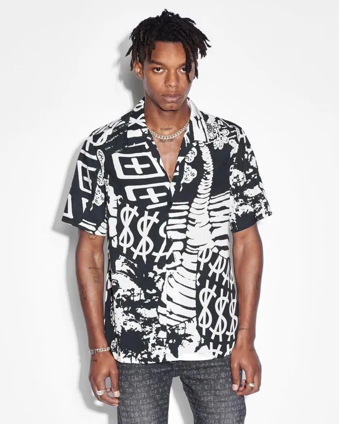 Ksubi Ikonik Resort Ss Shirt Multi Mens Shirts